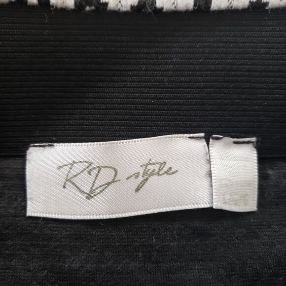 RD Style Stretchy Mini Chevron Print Pencil Skirt LARGE - Picture 8 of 10